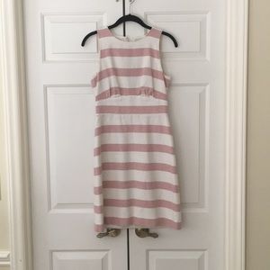 J crew striped linen-cotton dress